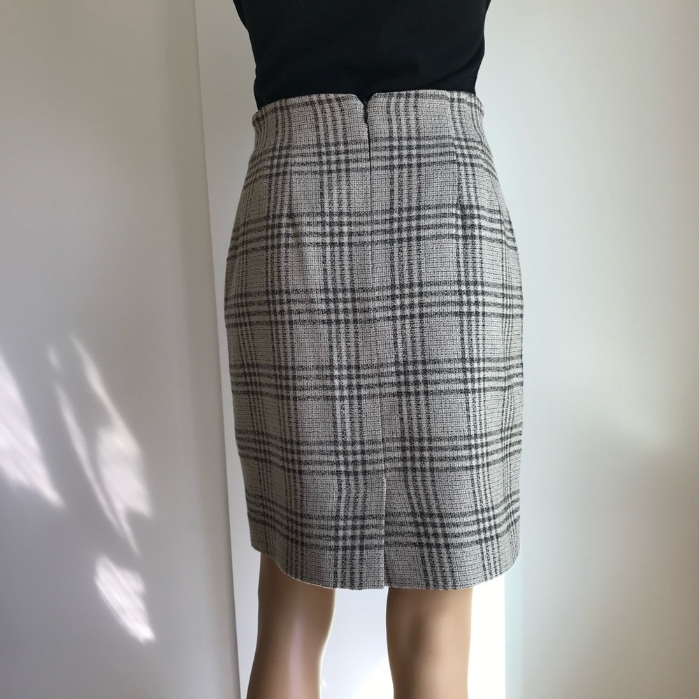 EUC Jones New York tweed wool Plaid Women's pencil Skirt - Picture 2 of 10